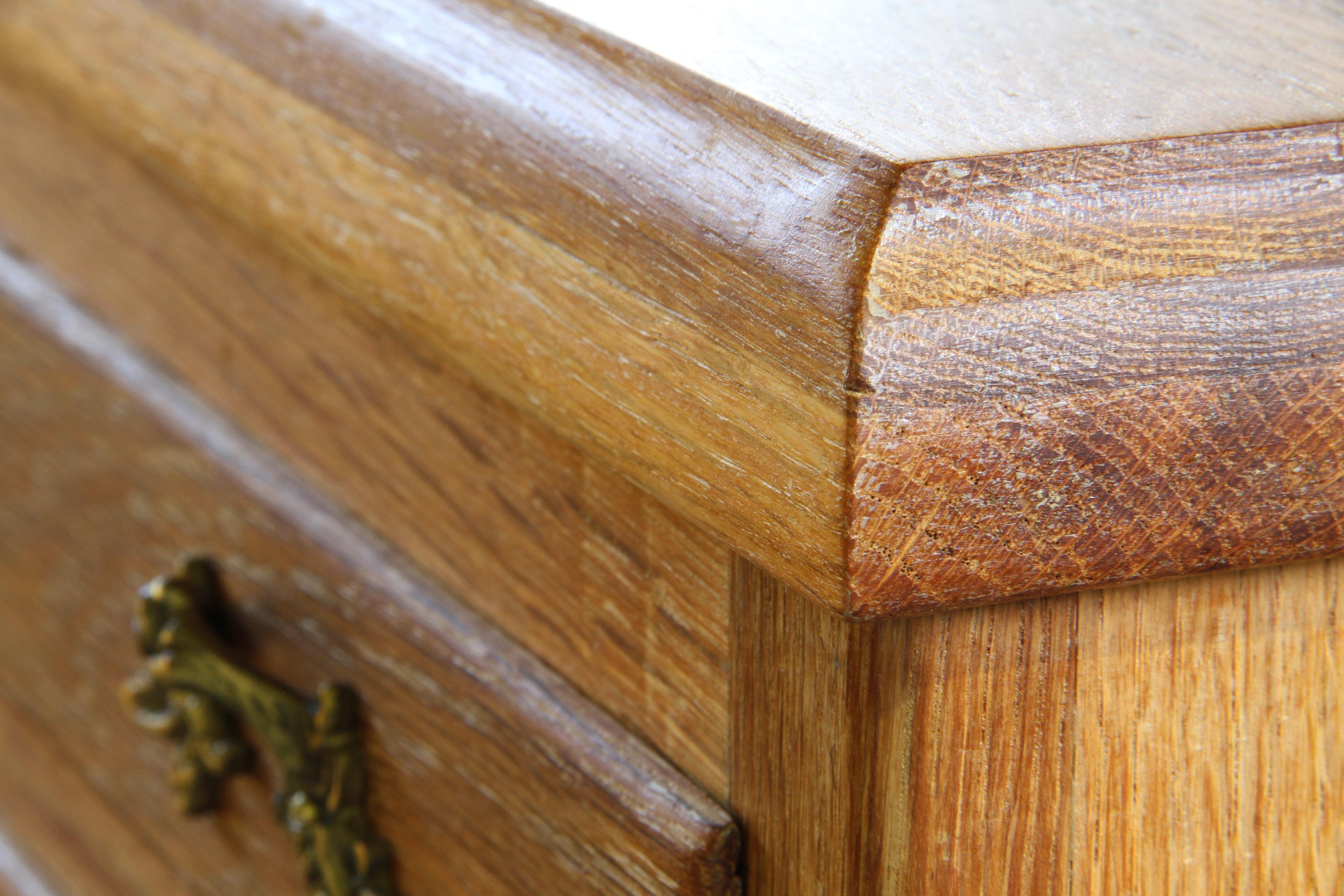 Vintage Danish 1967 Highboy 6 Drawer Dresser in Oak For Sale 7