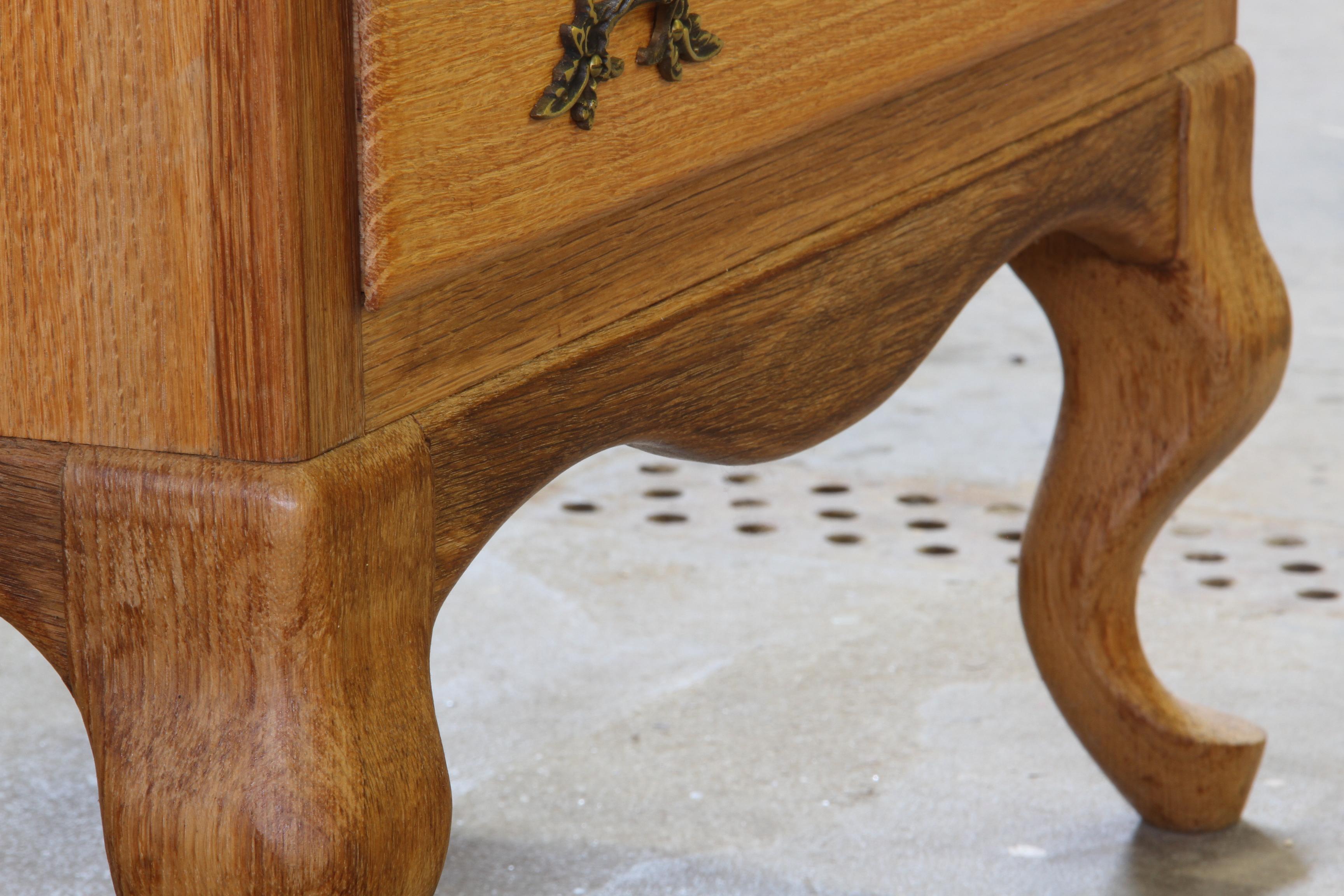 Vintage Danish 1967 Highboy 6 Drawer Dresser in Oak For Sale 1