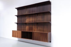 Vintage Danish 3-Bay Rosewood Modular Wall Unit by Poul Cadovius for Cado 1960s.