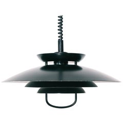 Vintage Danish Adjustable Pull Down Pendant Lamp
