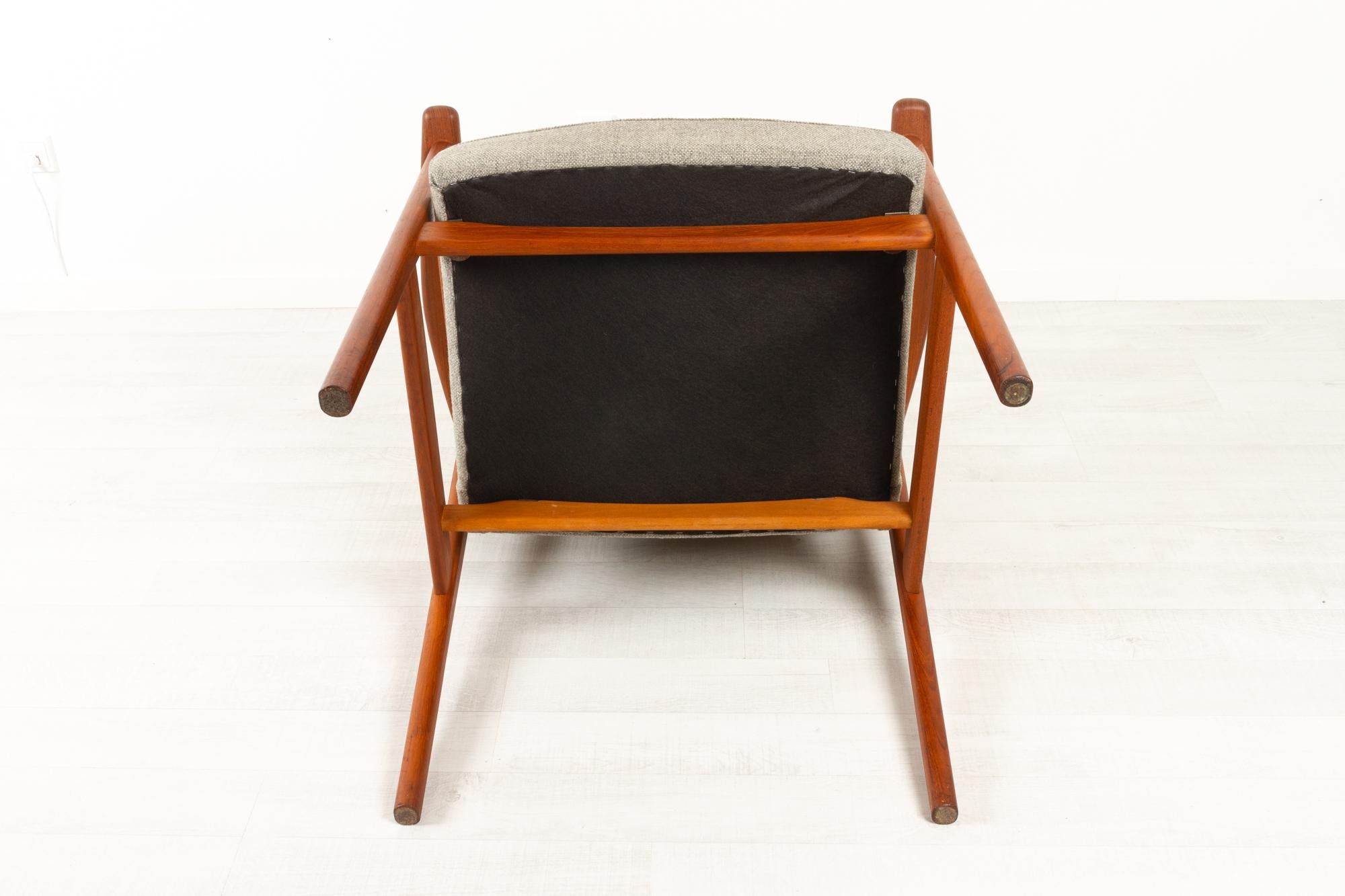 Vintage Danish Armchair in Teak by Erik Kierkegaard for Høng, 1960s 7