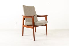 Vintage Danish Armchair in Teak by Erik Kierkegaard for Høng, 1960s