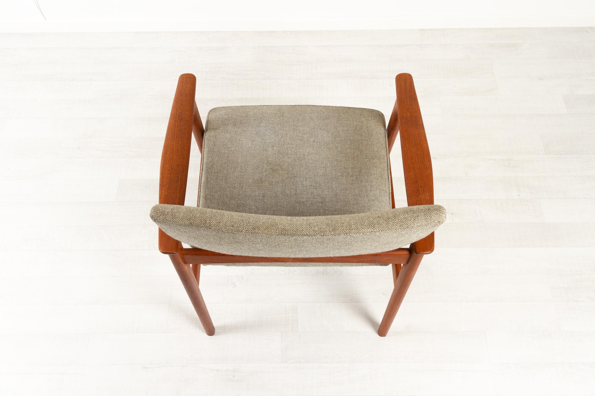 Vintage Danish Armchair in Teak by Erik Kierkegaard for Høng, 1960s 2