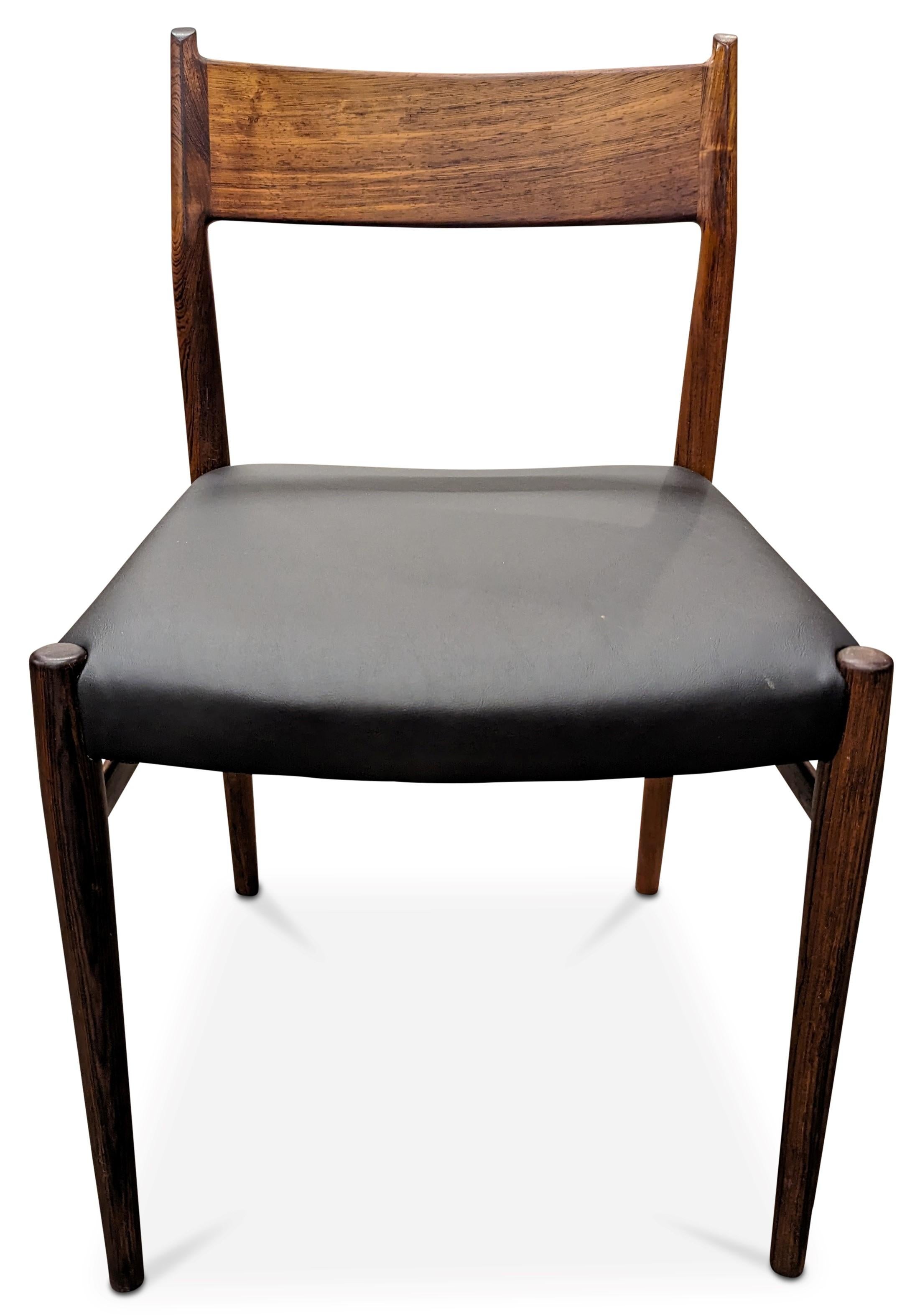 danish rosewood dining chairs