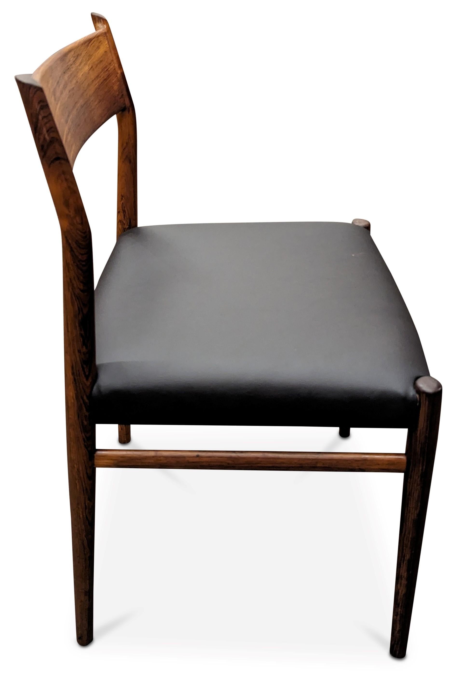 Chaise de salle à manger danoise vintage en bois de rose Arne Vodder pour Sibast Mobler - 082316 Bon état à Jersey City, NJ