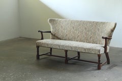 Divano Art Deco danese d'epoca in Oak - 1940 Made In Denmark