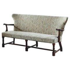 Divano Art Deco danese d'epoca in Oak - 1940 Made In Denmark