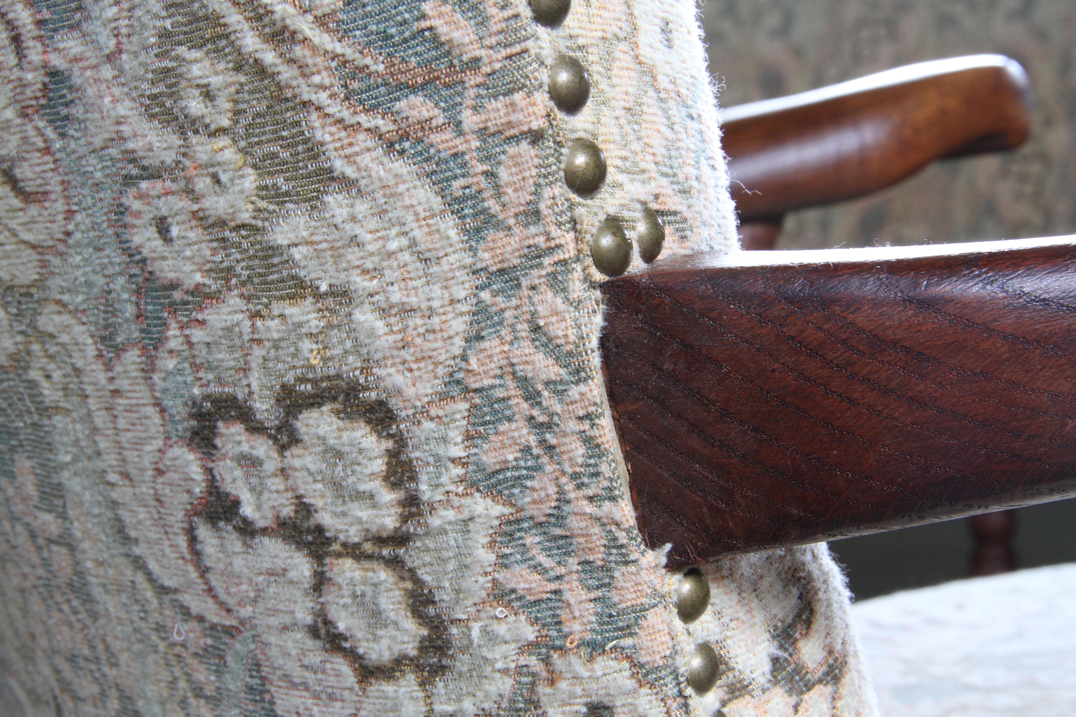 Vintage Danish Art Deco Pair of Armchairs in Massiv Eiche - 1940s im Angebot 5