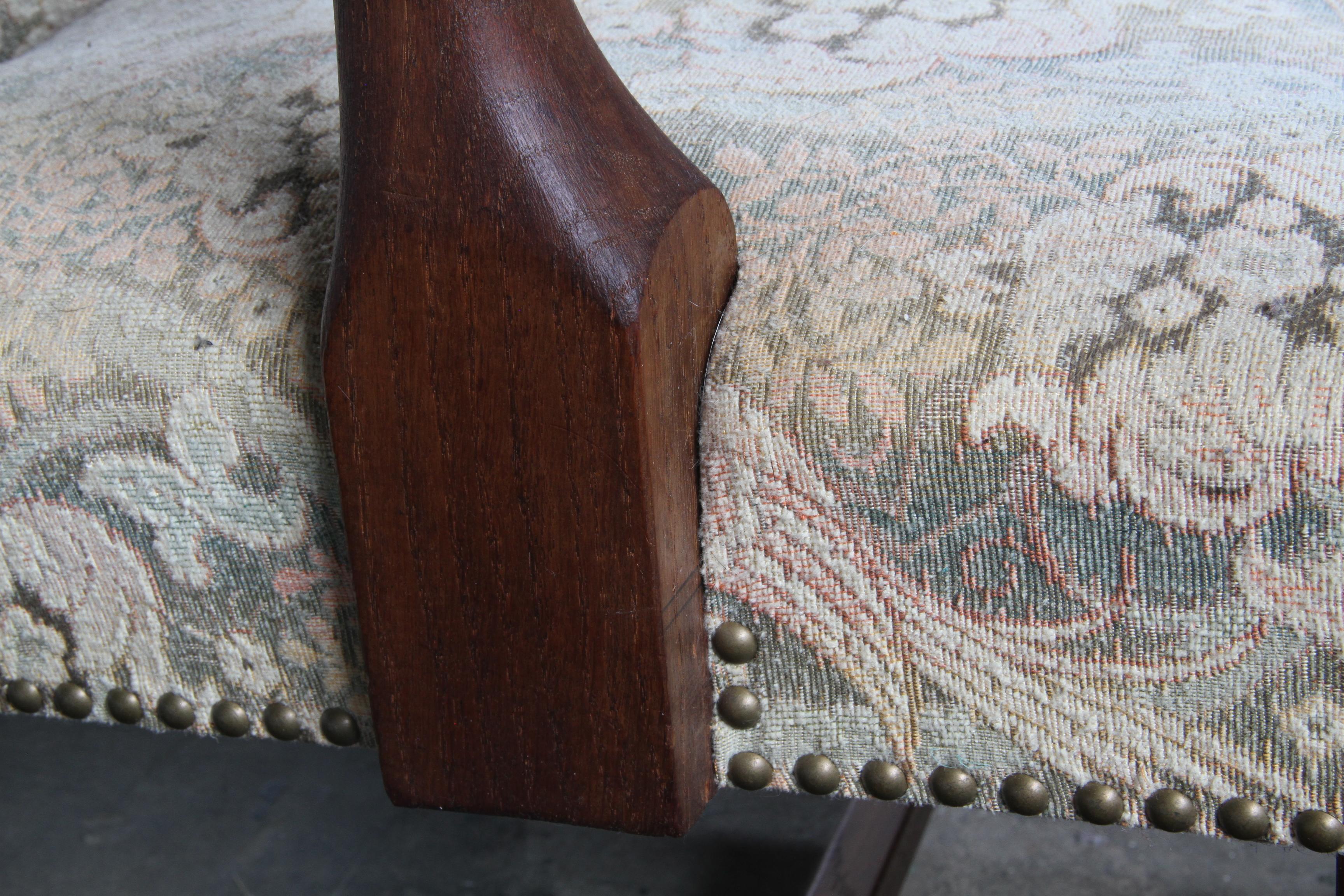 Vintage Danish Art Deco Pair of Armchairs in Massiv Eiche - 1940s im Angebot 6