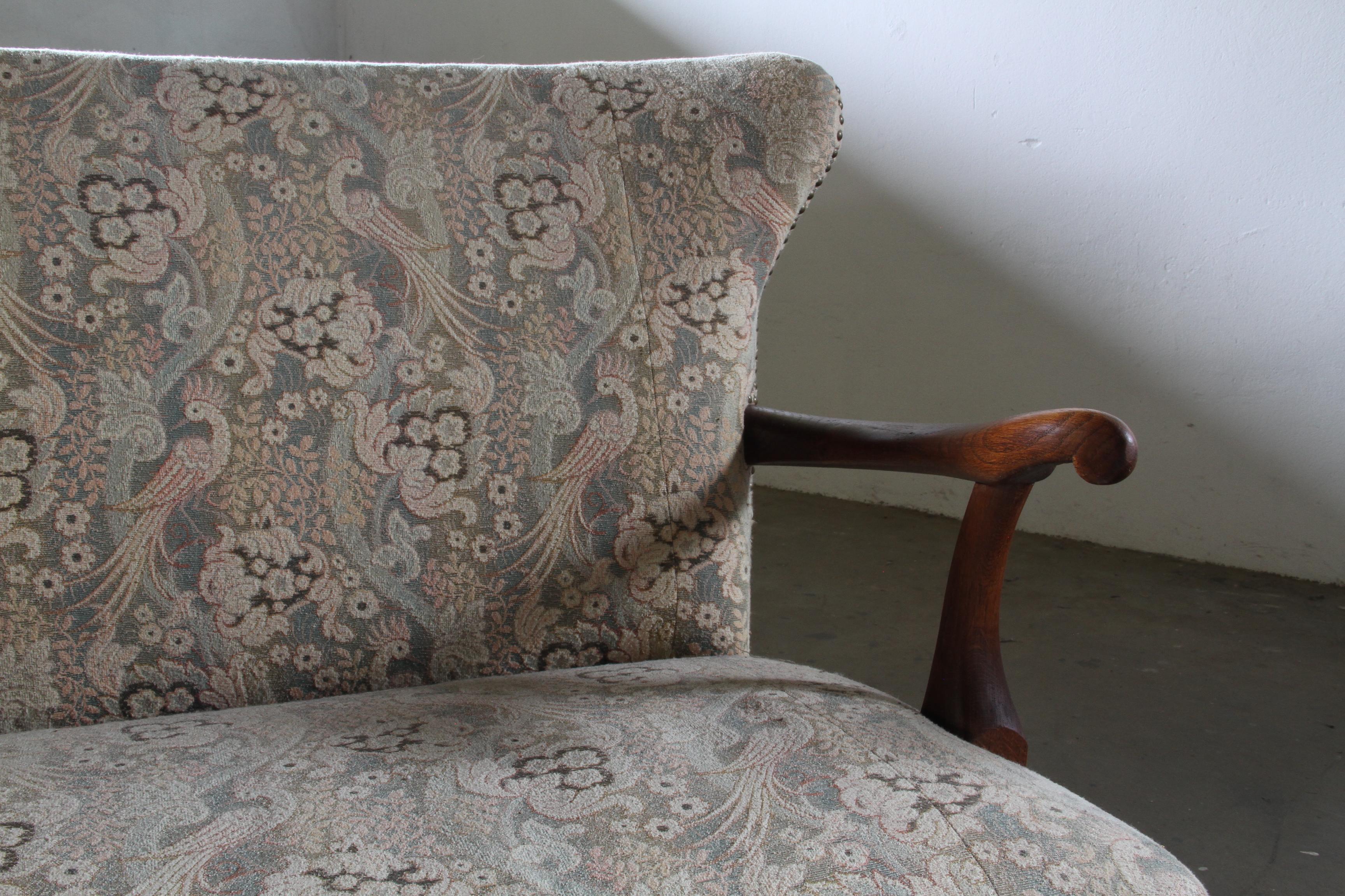 Sofá Art Decó danés vintage de roble - Años 40 en Bueno estado para la venta en Store Heddinge, DK