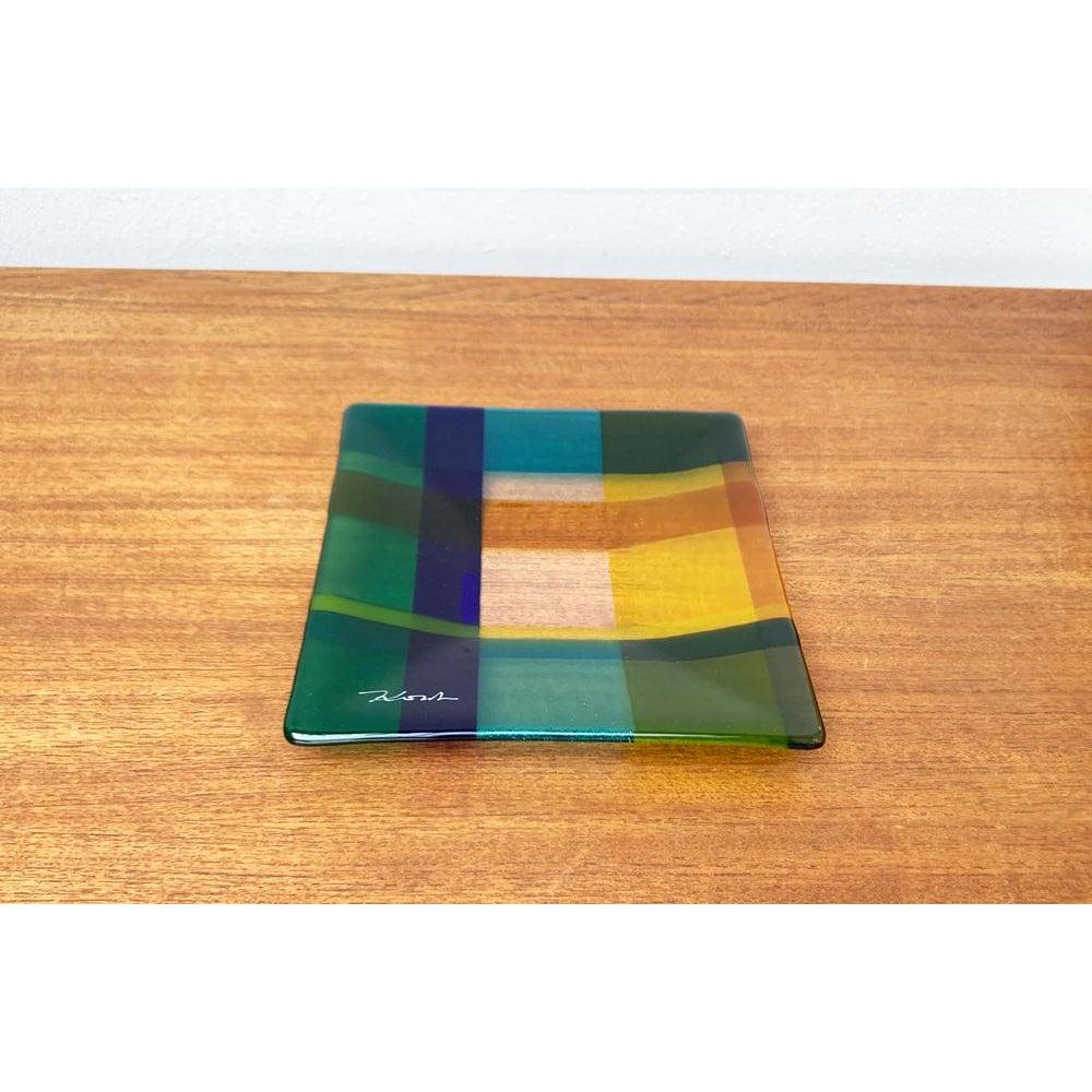 Vintage Danish Art Glass Bowl from Greve Glaskunst, 1980s For Sale 5