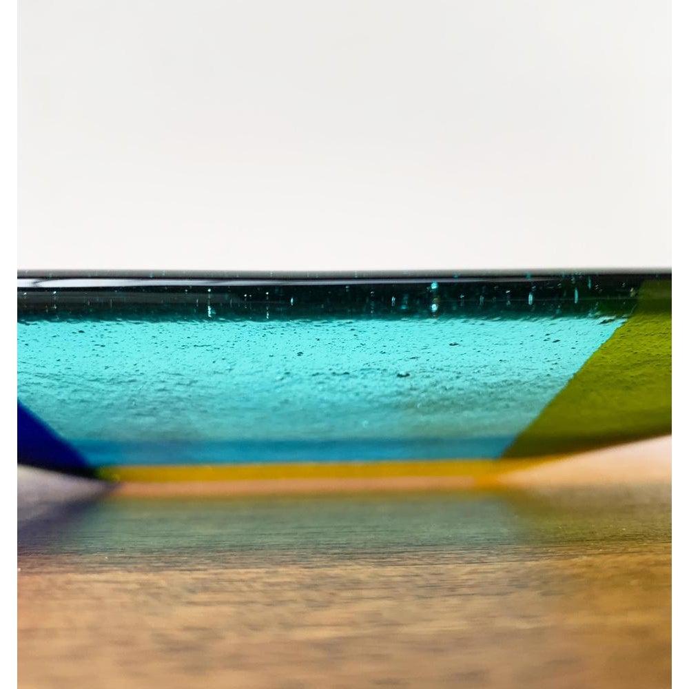 Vintage Danish Art Glass Bowl from Greve Glaskunst, 1980s For Sale 7
