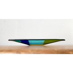 Vintage Danish Art Glass Bowl from Greve Glaskunst, 1980s
