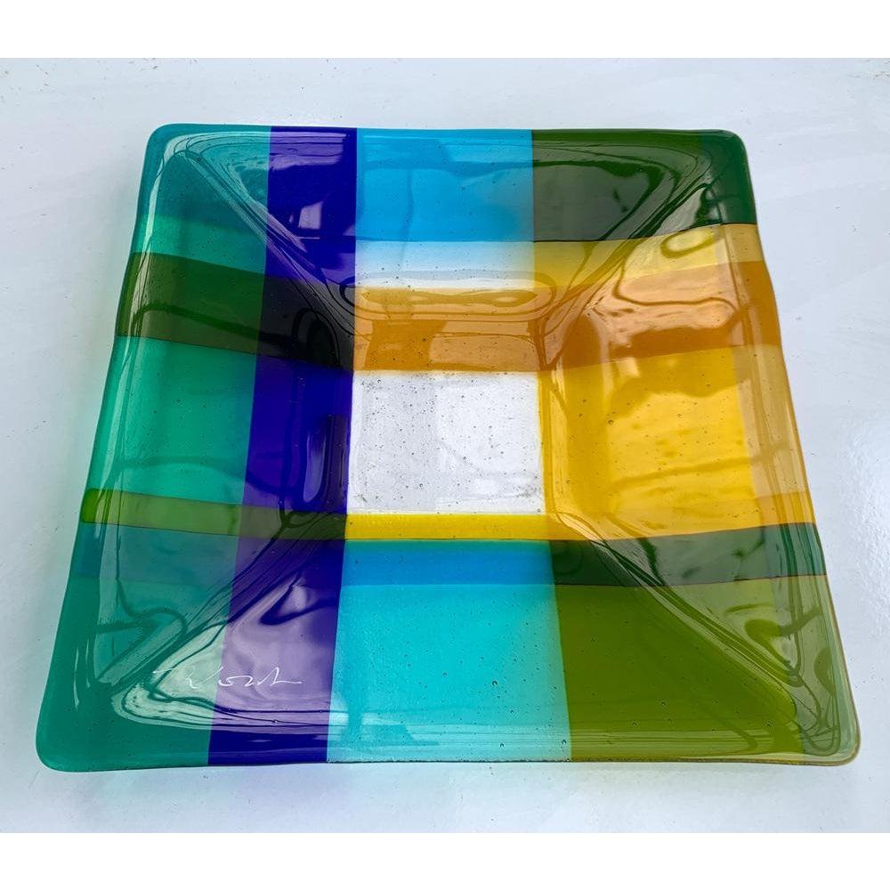 Vintage Danish Art Glass Bowl from Greve Glaskunst, 1980s For Sale 2