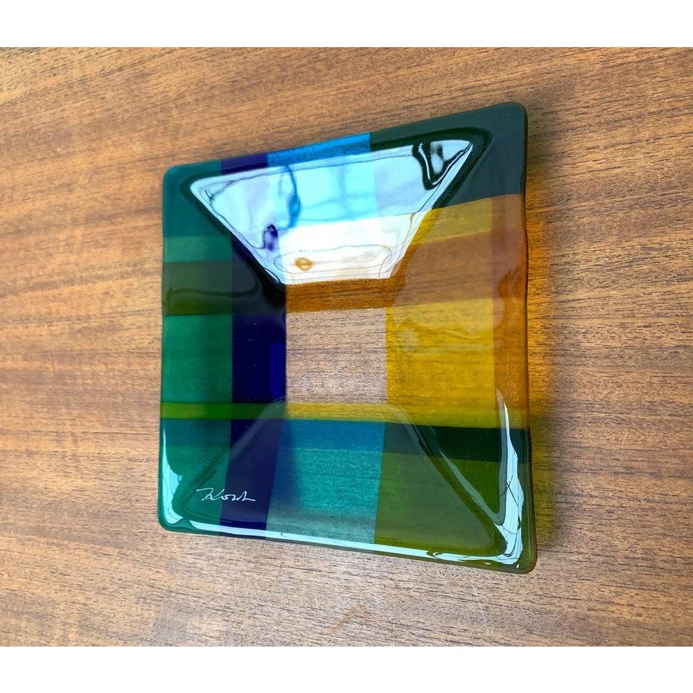 Vintage Danish Art Glass Bowl from Greve Glaskunst, 1980s For Sale 3