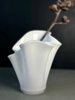 Vintage Danish Art Glass Handkerchief Vase, 1970s