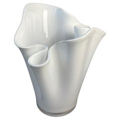 Dänische Vintage-Handtaschenvase aus Kunstglas, 1970er Jahre