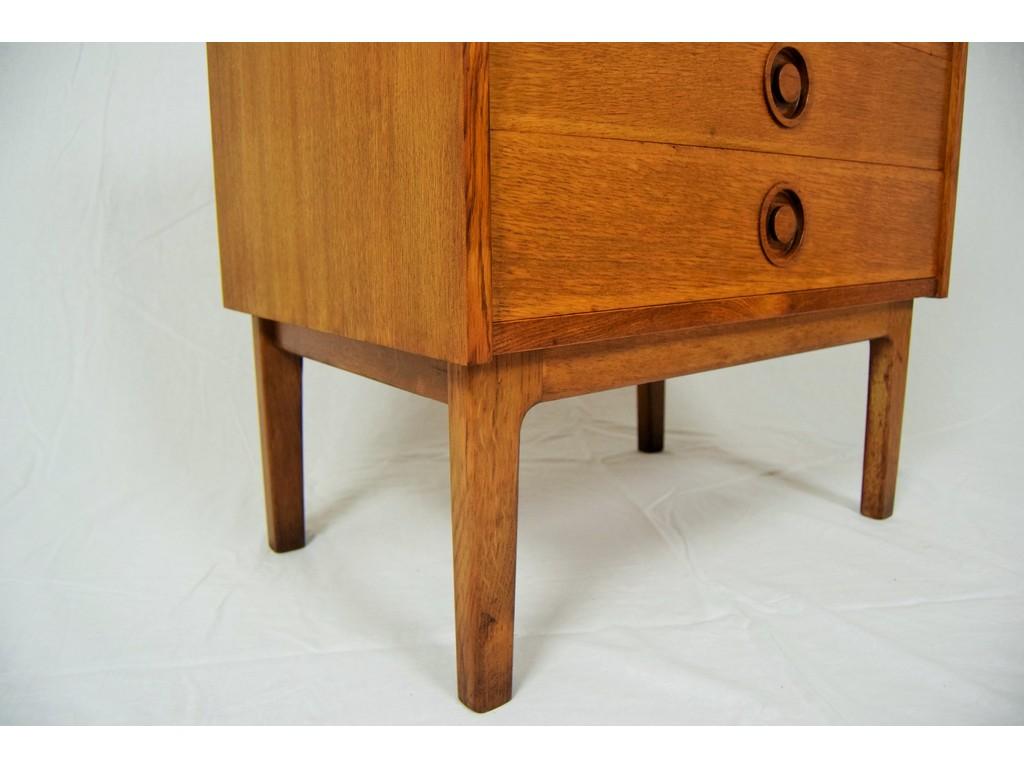 Stained Vintage Danish Ash Little Sideboard, 1960s