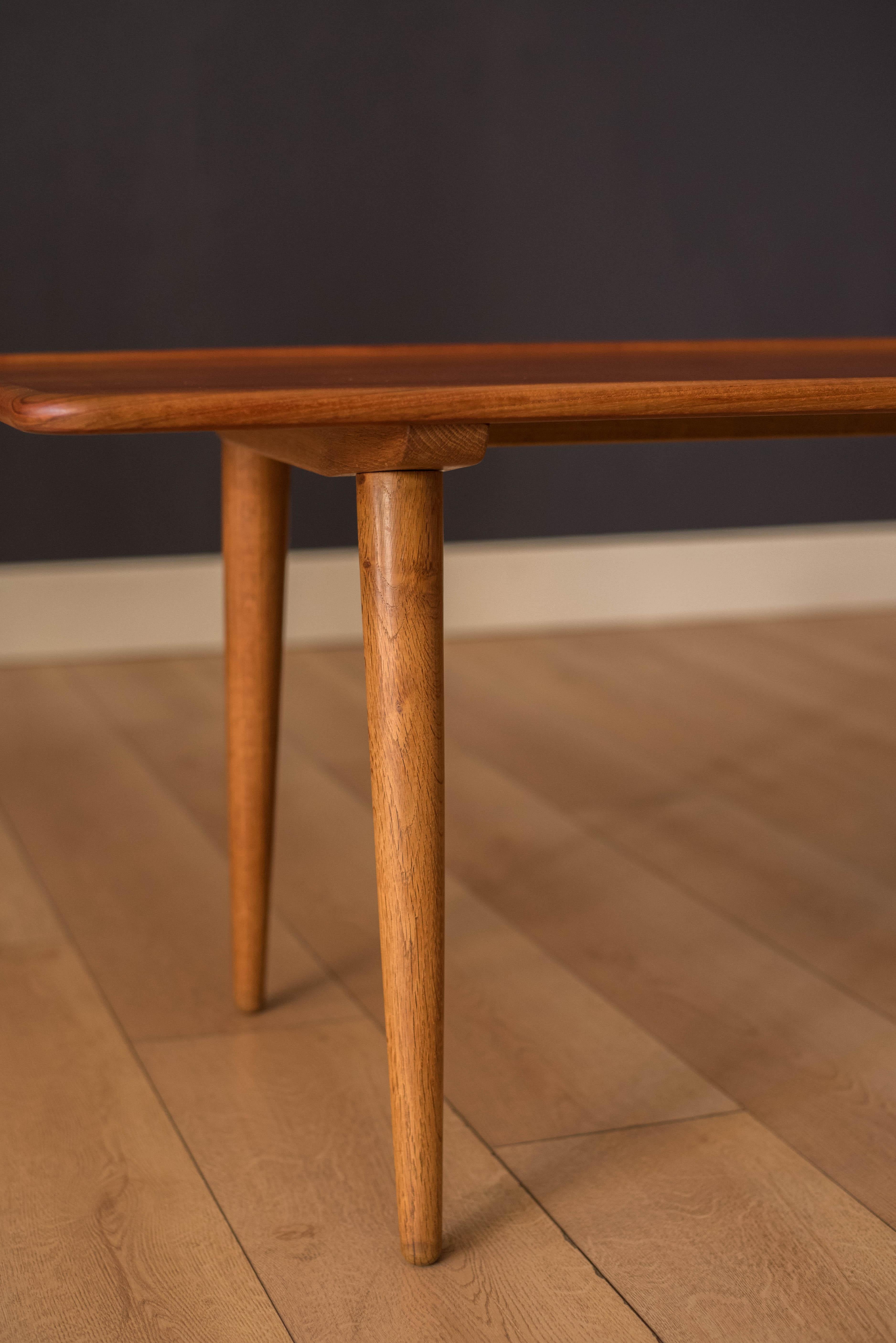 Scandinavian Modern Vintage Danish AT-11 Solid Teak Coffee Table by Hans J. Wegner For Sale