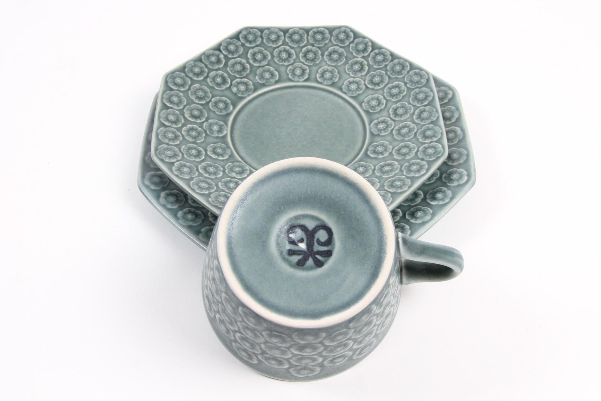 Vintage Danish Azur Coffee/Tea Service Trio by Jens H. Quistgaard for Kronjyden 9