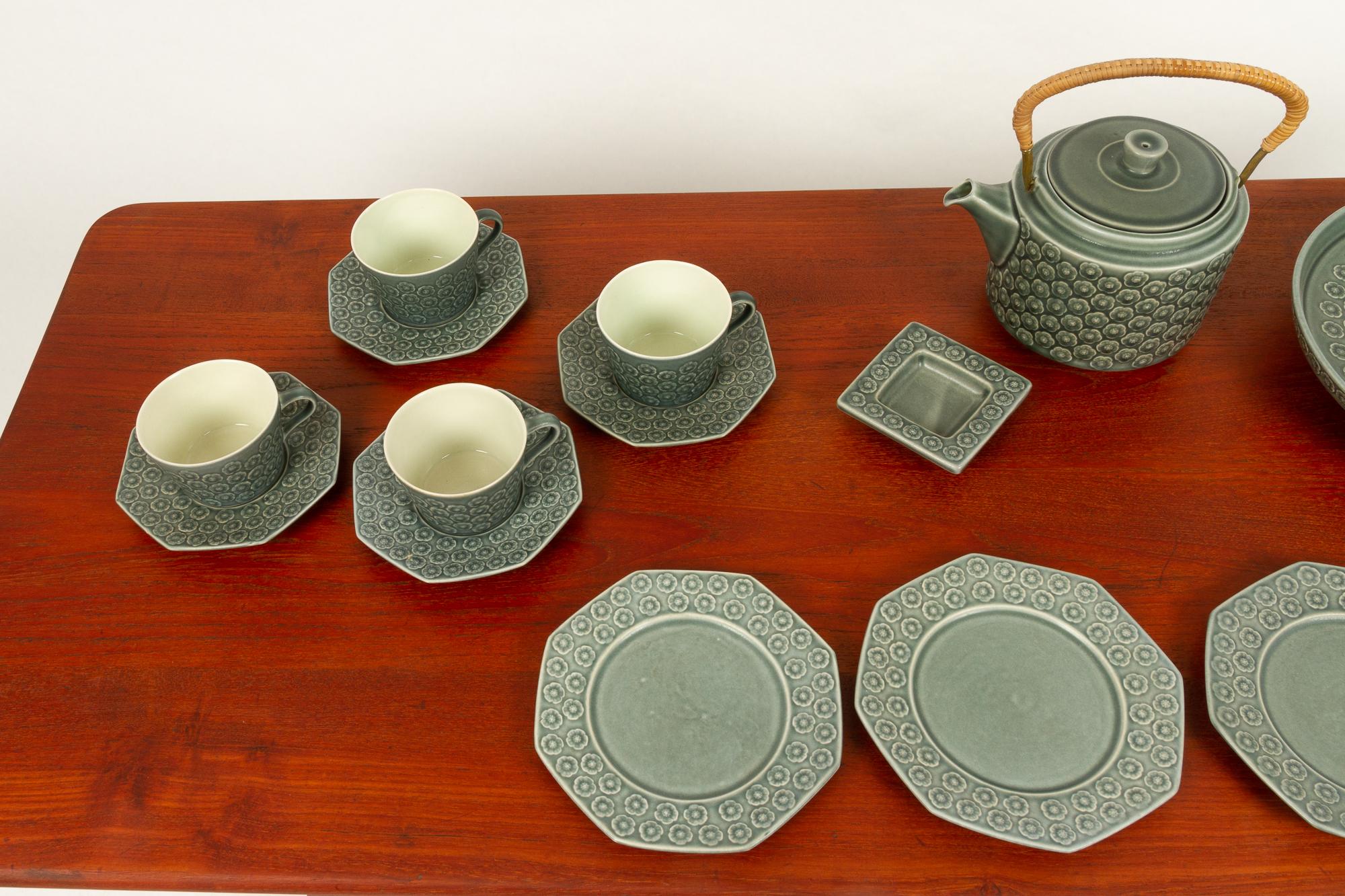 Vintage Danish Azur Stoneware Tea Set by J. H. Quistgaard 6