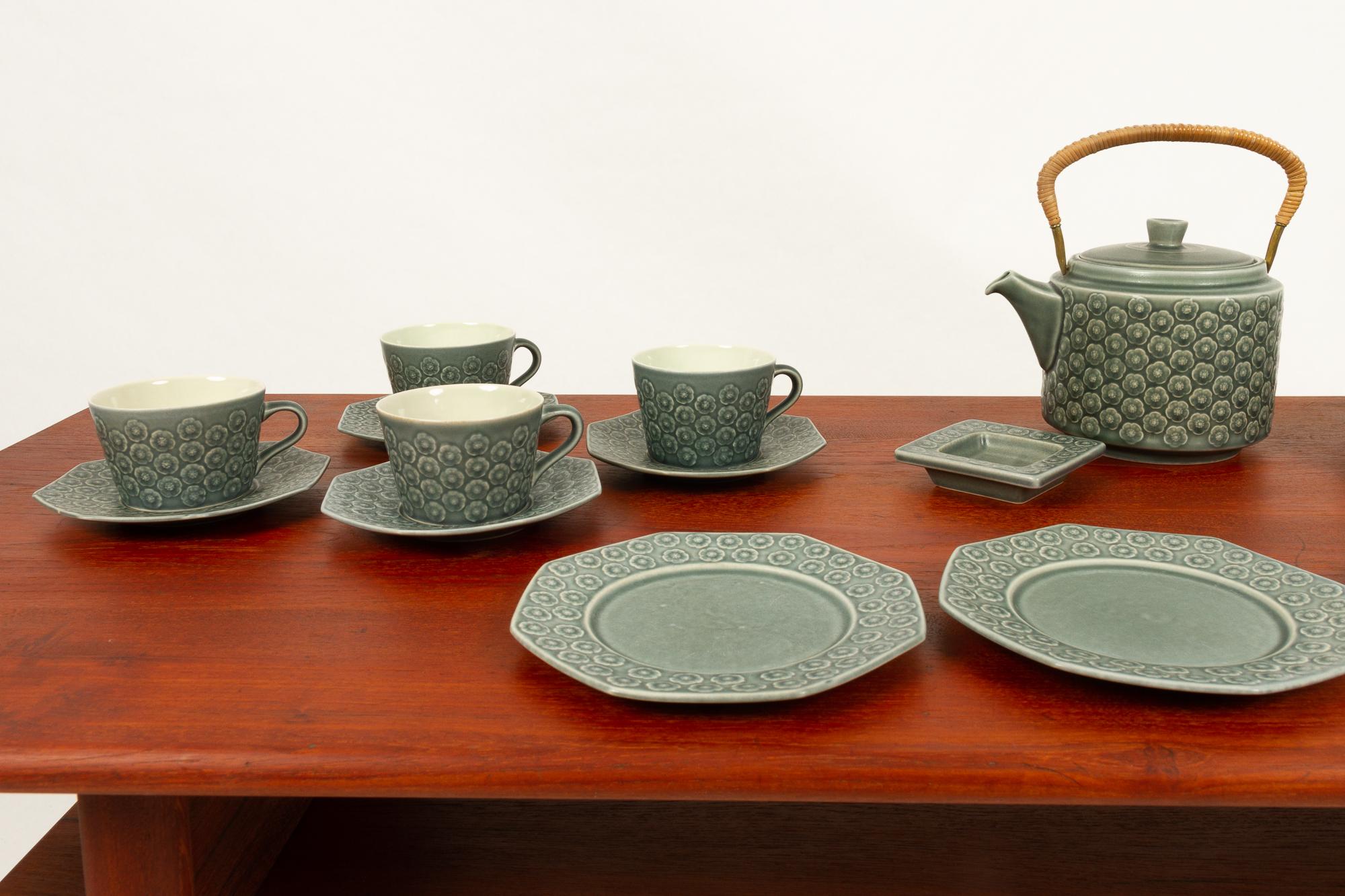 Vintage Danish Azur Stoneware Tea Set by J. H. Quistgaard 9