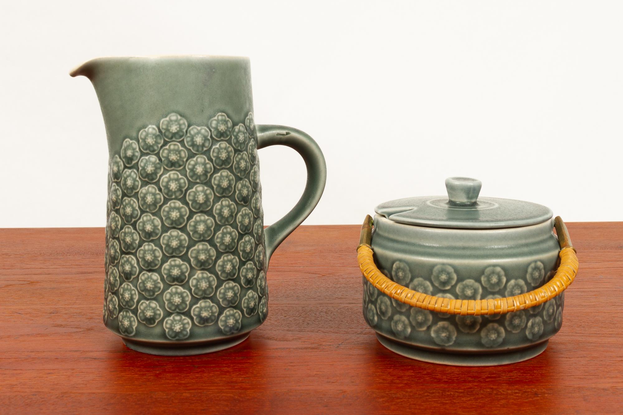 Vintage Danish Azur Stoneware Tea Set by J. H. Quistgaard 10
