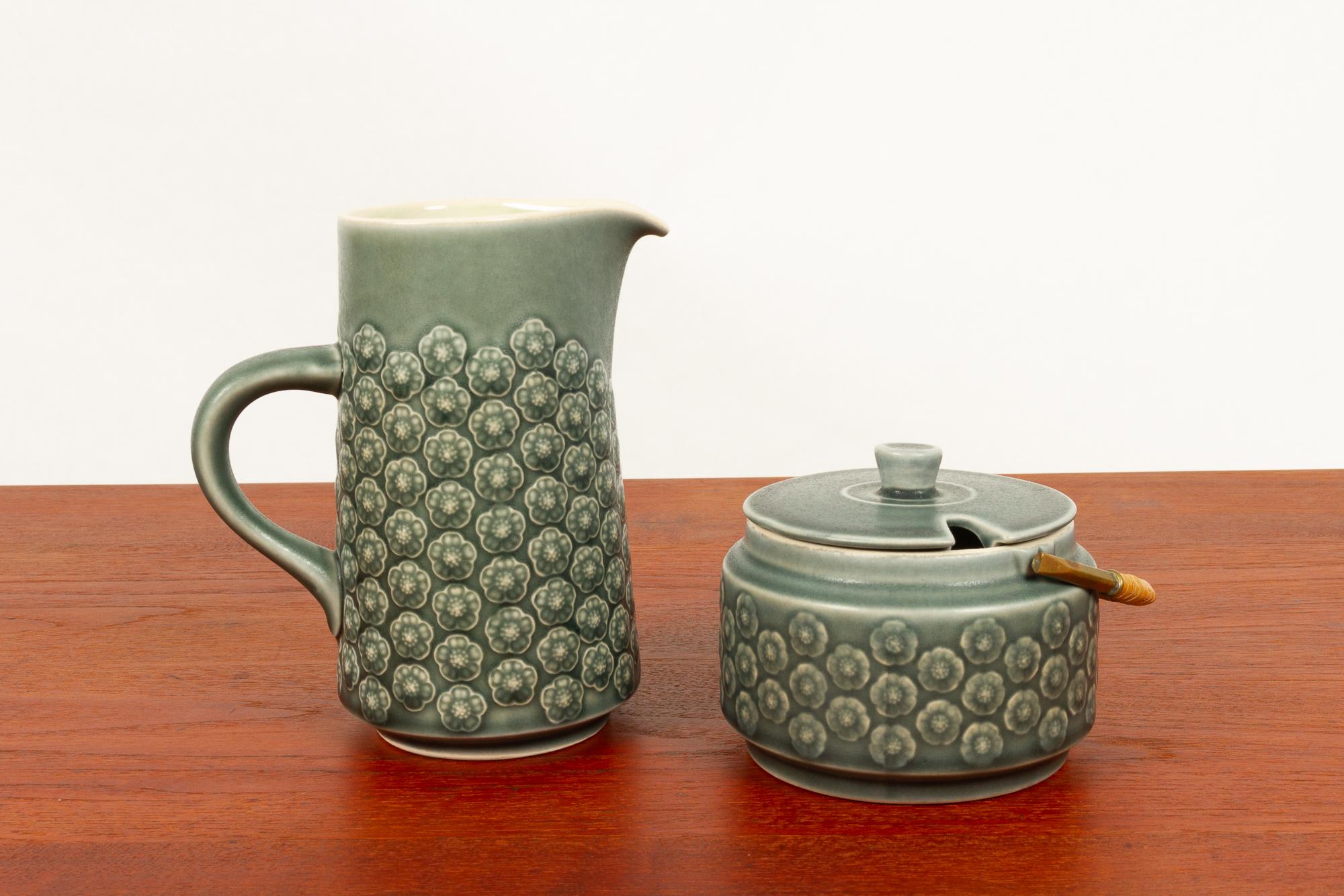 Vintage Danish Azur Stoneware Tea Set by J. H. Quistgaard 11