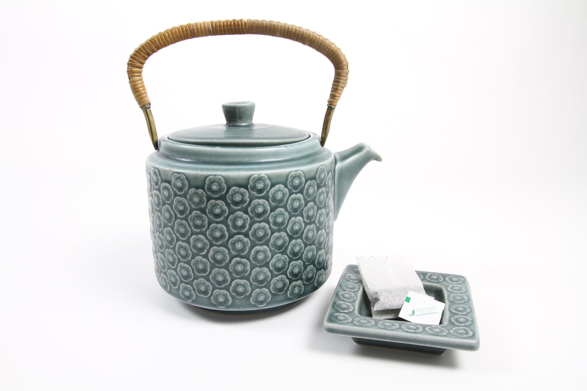 Vintage Danish Azur Stoneware Teapot by Jens H. Quistgaard for Kronjyden, 1960s For Sale 5