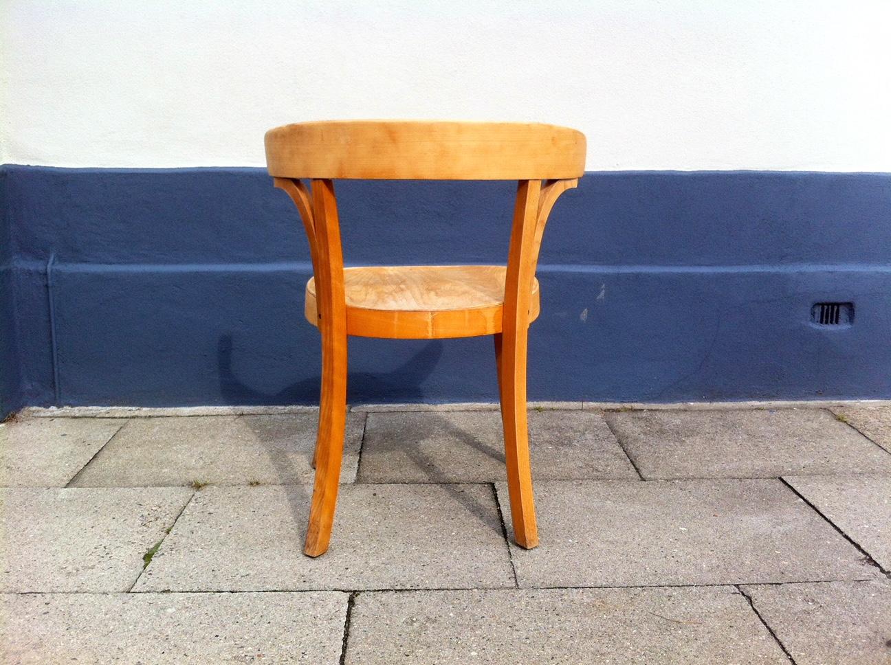 Vintage Danish Bauhaus Era Beech Desk Chair by Magnus Stephensen, Frits Hansen In Good Condition In Esbjerg, DK