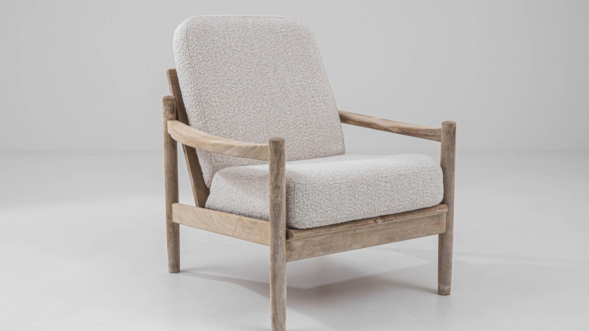 Vintage Danish Bleached Teak Armchair  4