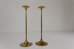 Vintage Dänische Messing-Kerzenhalter von Torben Ørskov 1960s. Satz von 2.