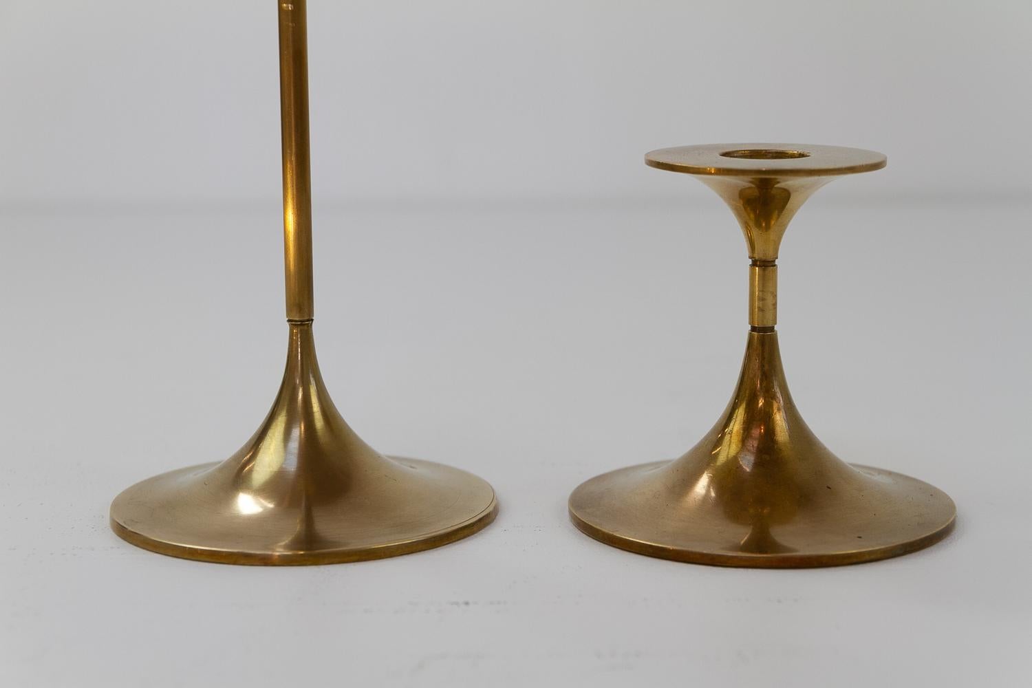 Vintage Danish Brass Candlesticks by Torben Ørskov 1960s. Set of 2. For Sale 4