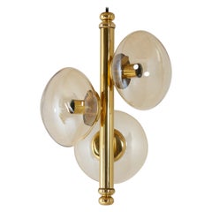 Vintage Danish Brass Ceiling Pendant 1970s