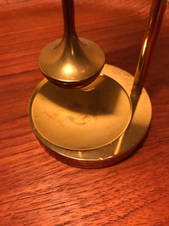 Vintage Danish Brass Oil Lamp Designed by Ilse Ammonsen