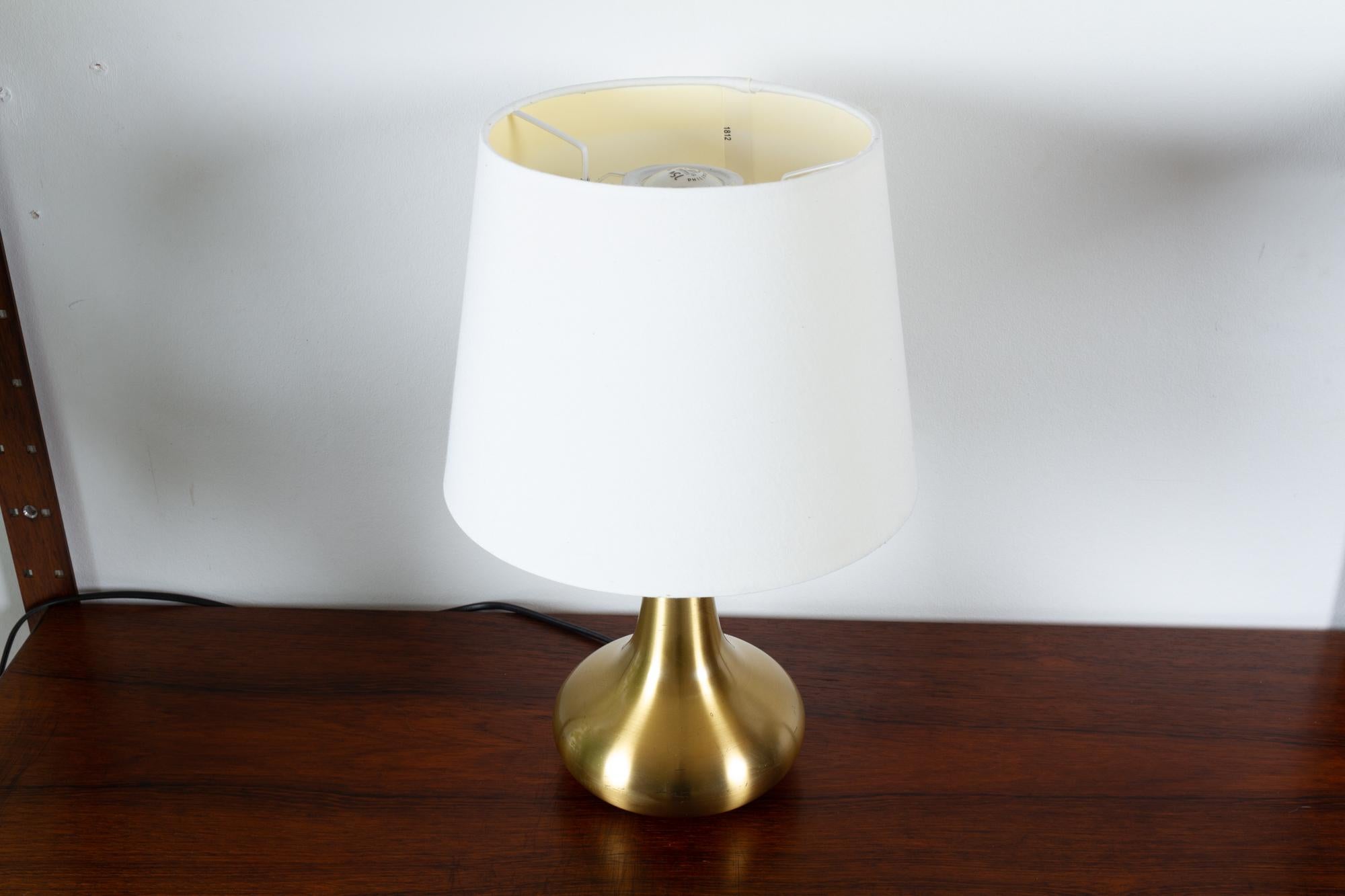 Scandinavian Modern Vintage Danish Brass Orient Table Lamp by Jo Hammerborg for Fog & Mørup 1960s