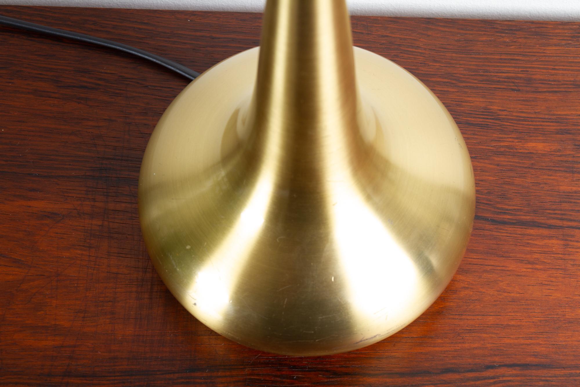Vintage Danish Brass Orient Table Lamp by Jo Hammerborg for Fog & Mørup 1960s 4