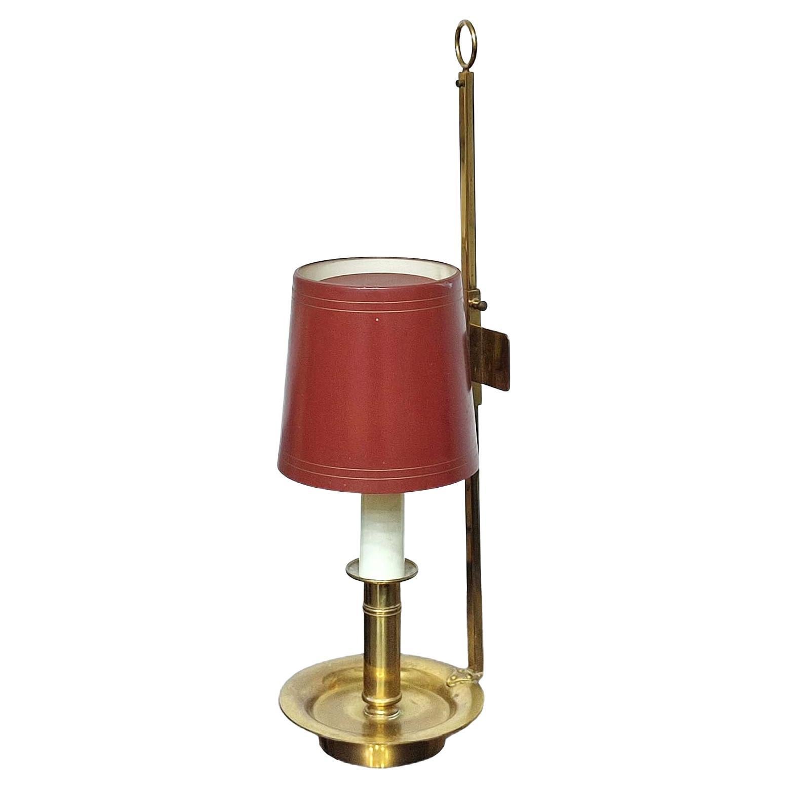 Vintage Danish Brass Reading Table Lamp by TH Valentiner Copenhagen For Sale