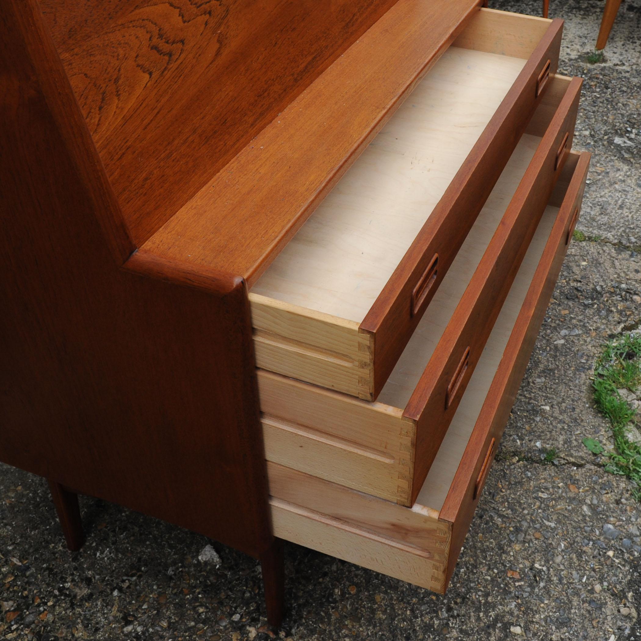 Vintage Danish Bureau/ Desk by Arne Hovmand Olsen for Mogens Kold, 1960s For Sale 1