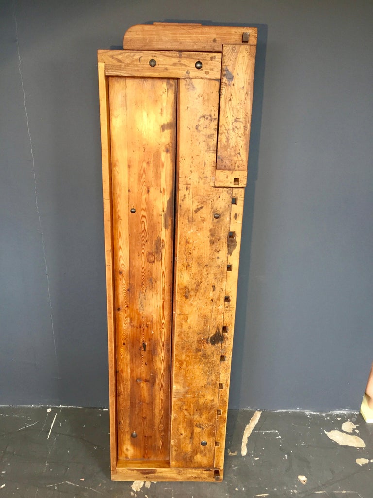 Vintage Danish Carpenters Work Bench Coffee Table in Beechwood For Sale