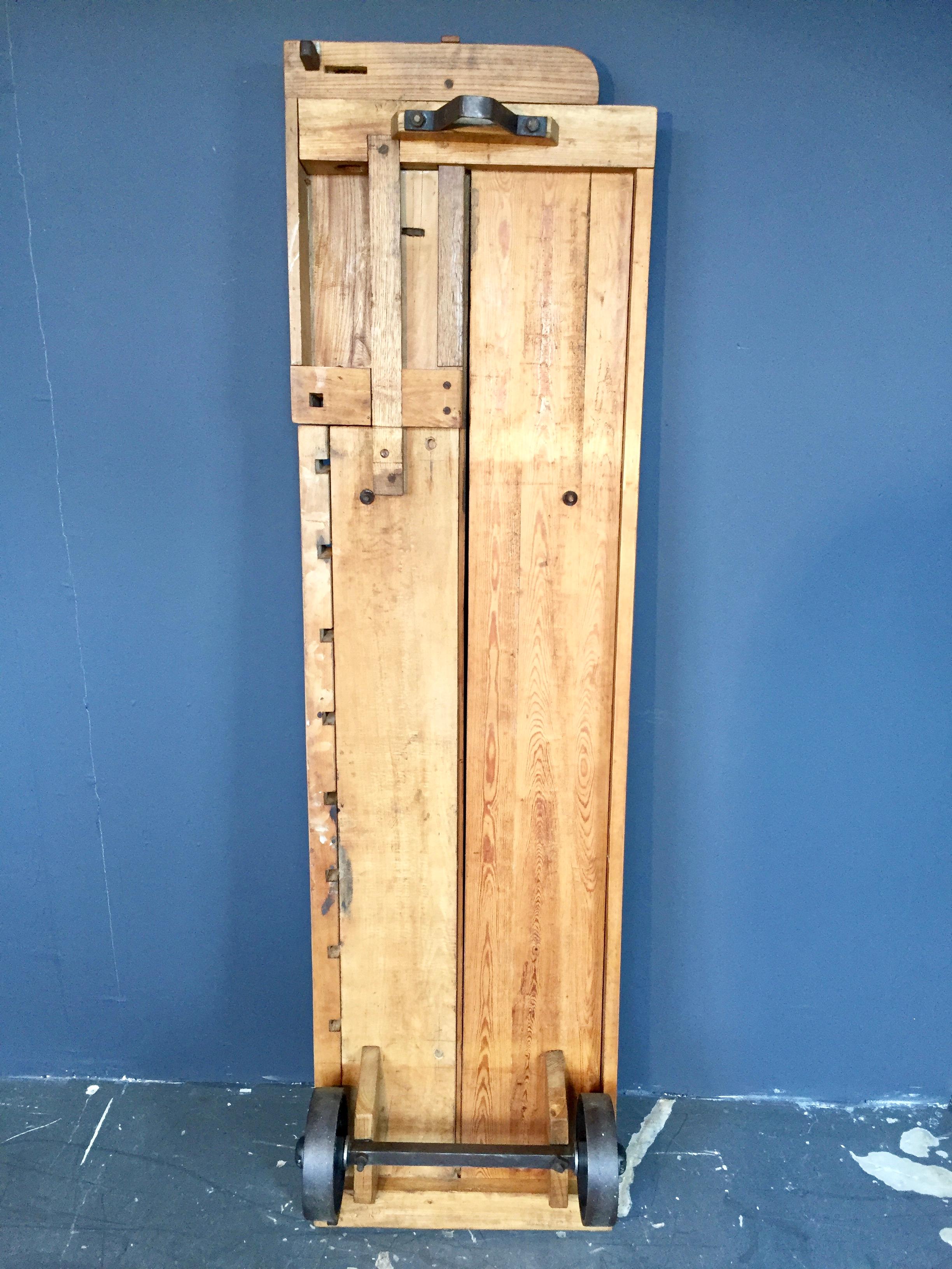 Industrial Vintage Danish Carpenters Work Bench Coffee Table in Beechwood