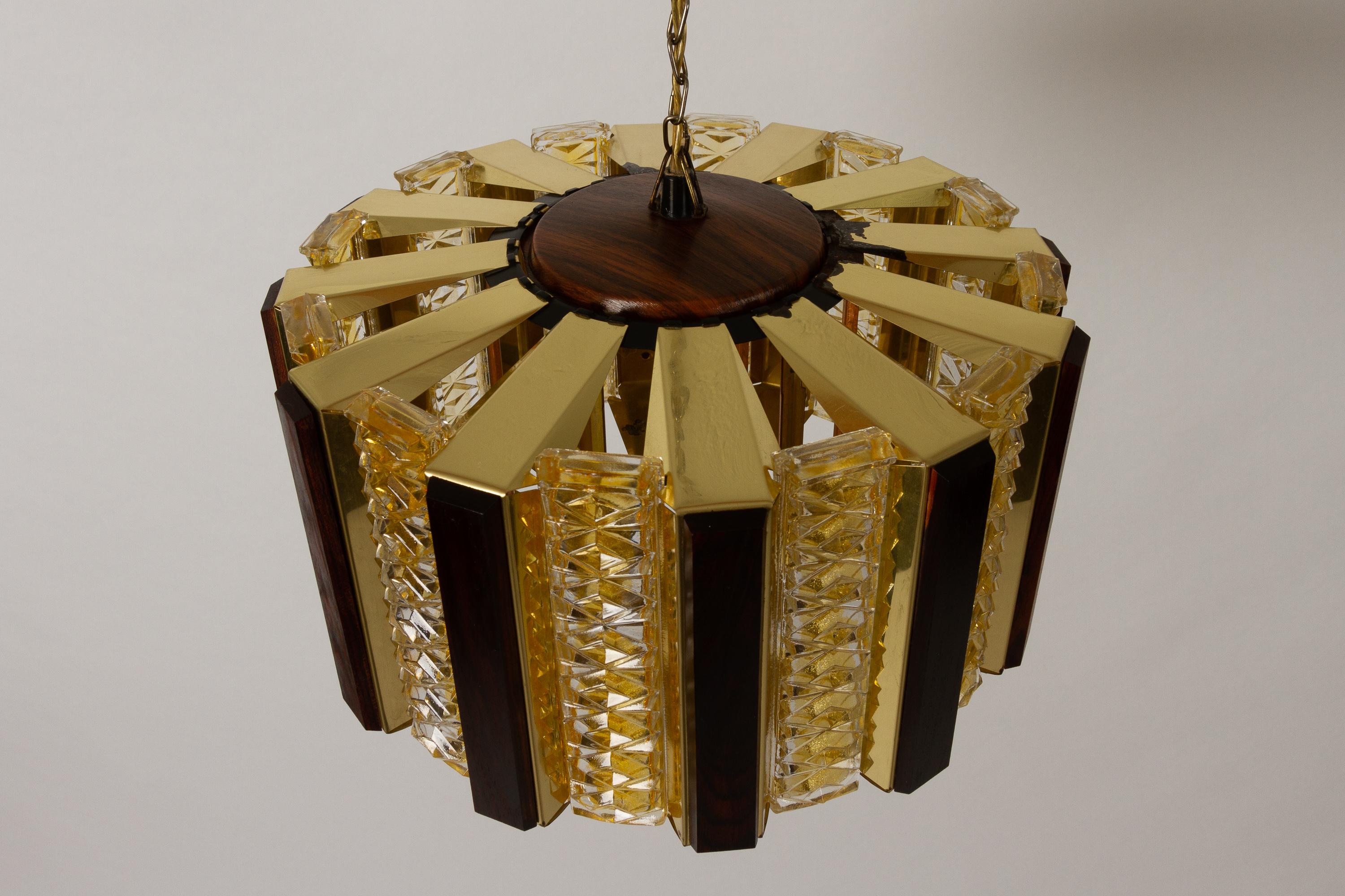 Mid-20th Century Vintage Danish Ceiling Pendant by Werner Schou for Coronell Elektro, 1960s