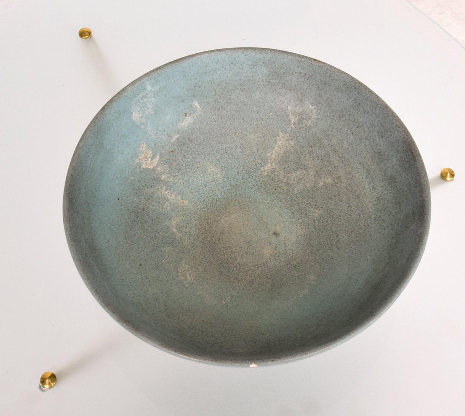 Vintage Danish Ceramic Bowl, 1950s In Fair Condition In Chula Vista, CA