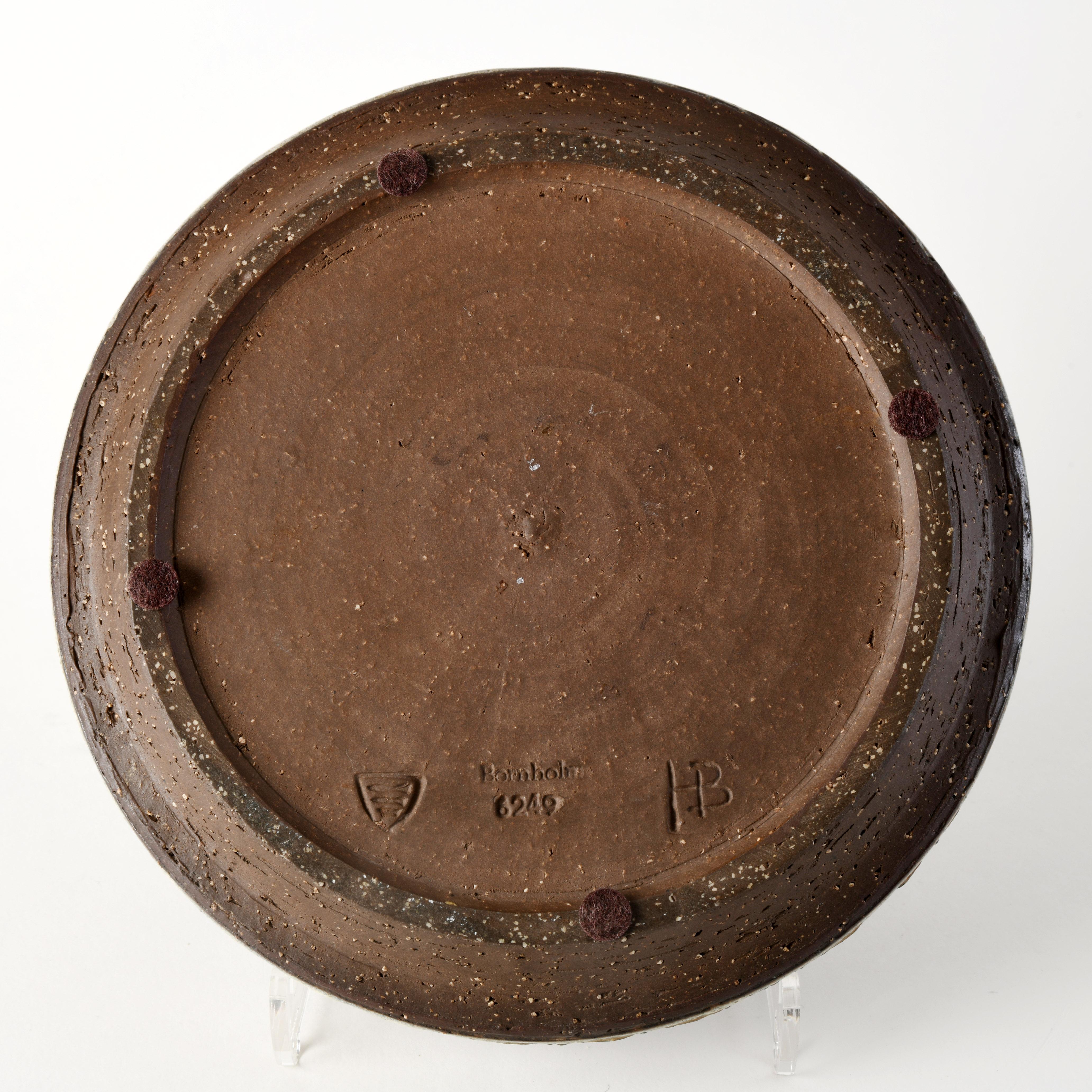 Ciotola danese d'epoca in ceramica di Helge Bjufstrøm per il laboratorio Michael Andersen in vendita 5
