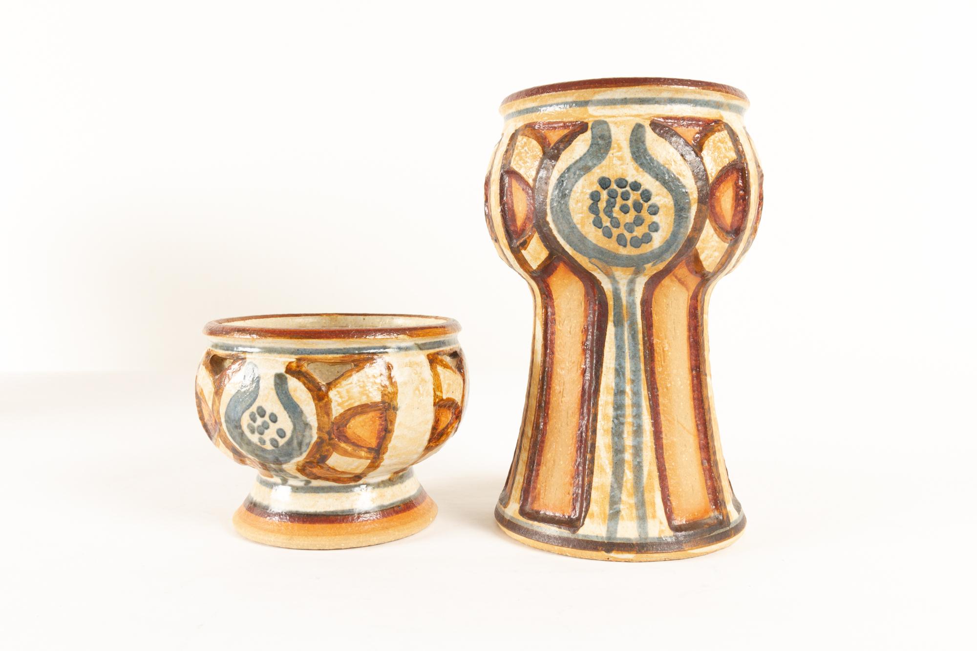 Vintage Danish Ceramic by Søholm 1960s Set of 5 9
