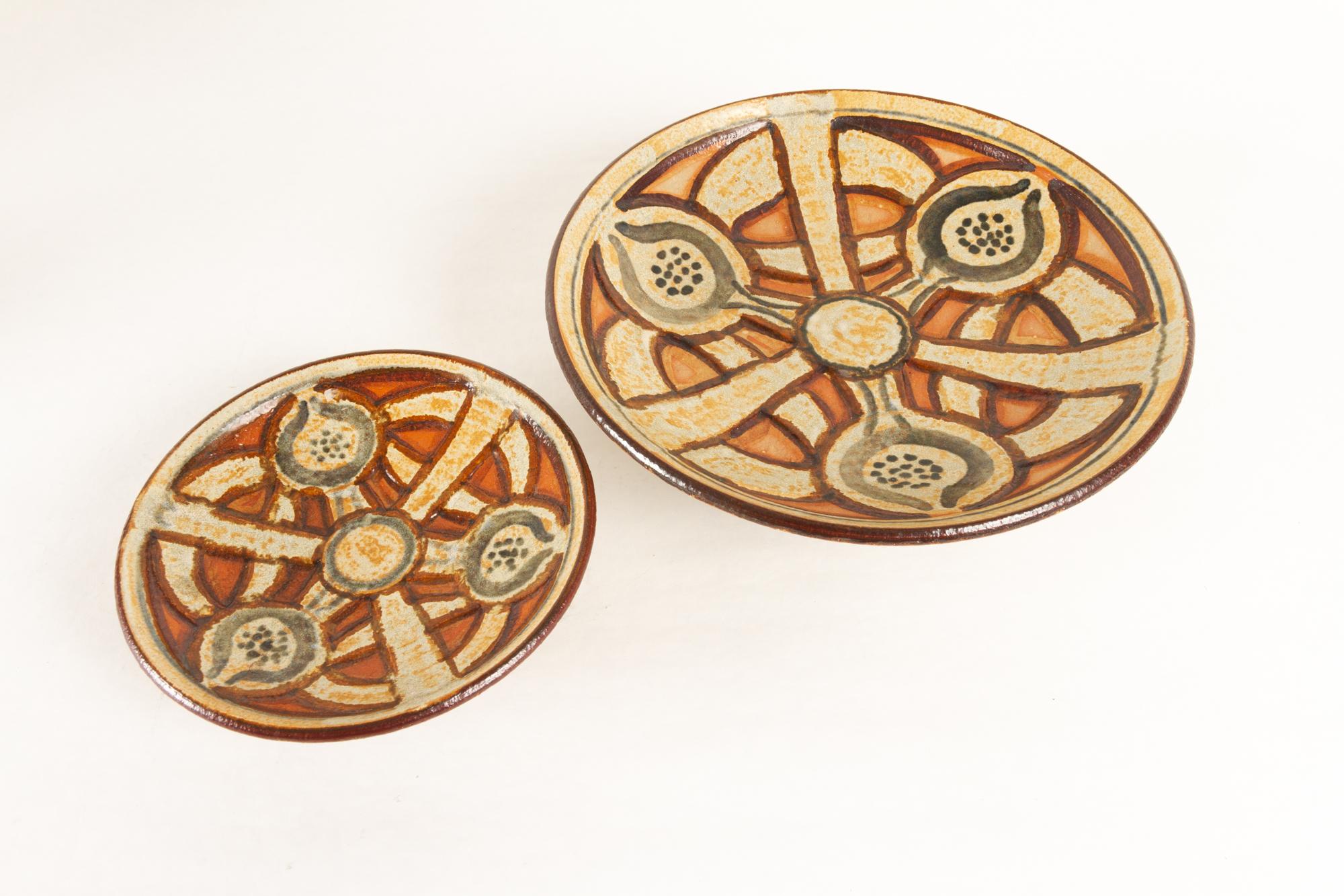 Mid-Century Modern Vintage Danish Ceramic by Søholm 1960s Set of 5