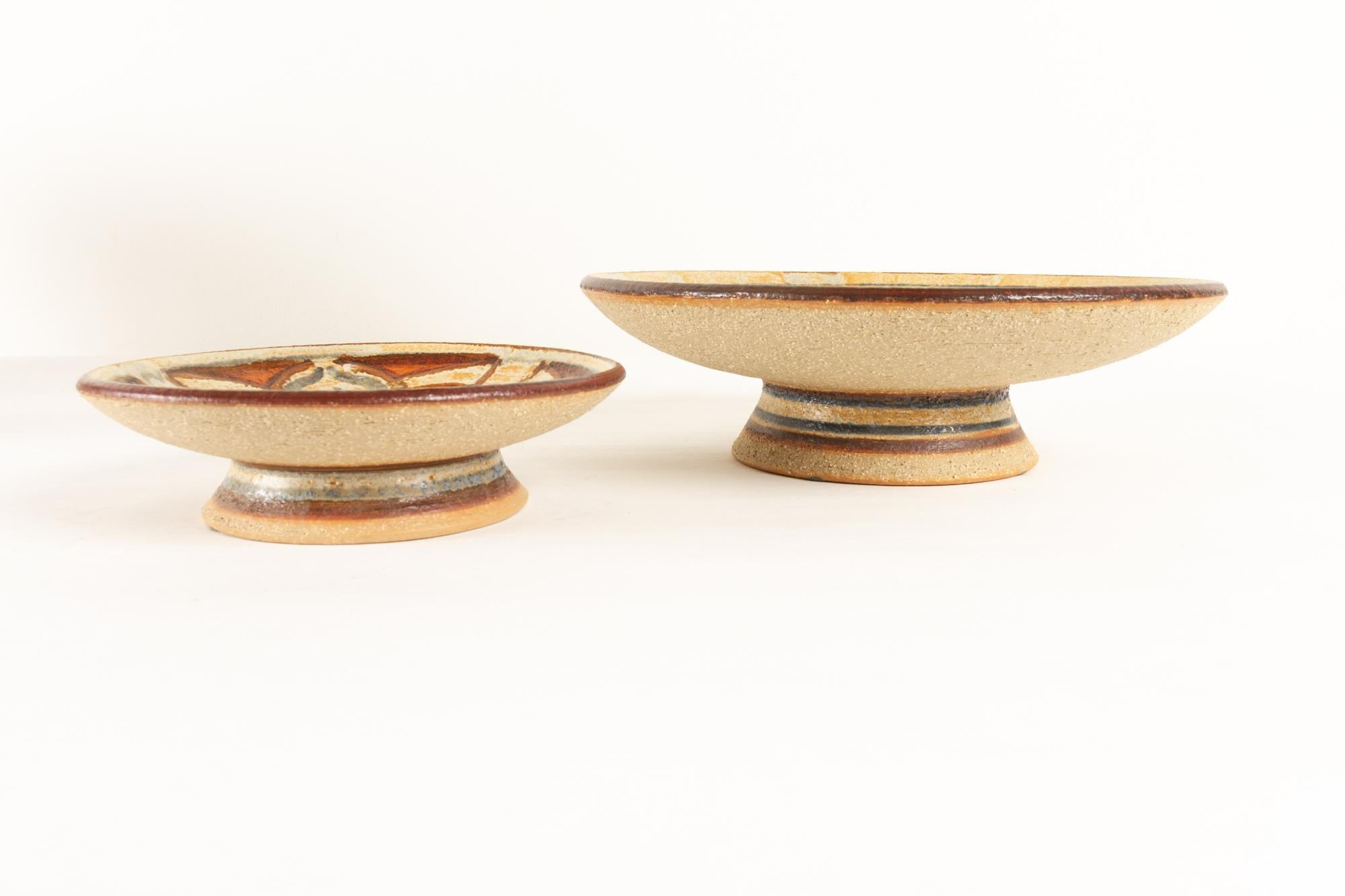 Vintage Danish Ceramic by Søholm 1960s Set of 5 In Good Condition In Asaa, DK