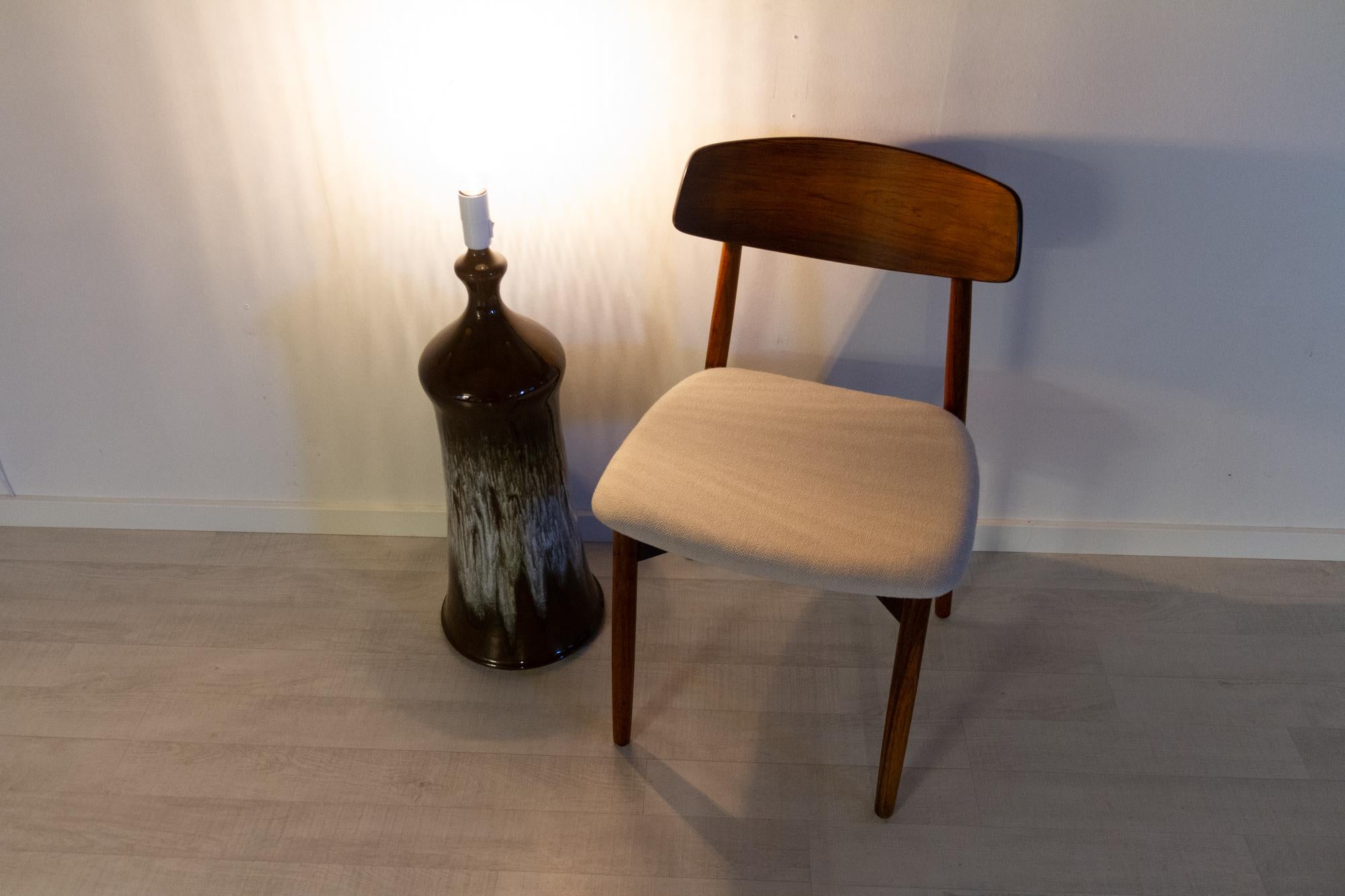 Vintage Danish Ceramic Floor Lamp, 1970s For Sale 11