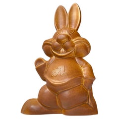 Vintage Danish Ceramic Jumbo Bunny Money Bank by Søholm, 1980s