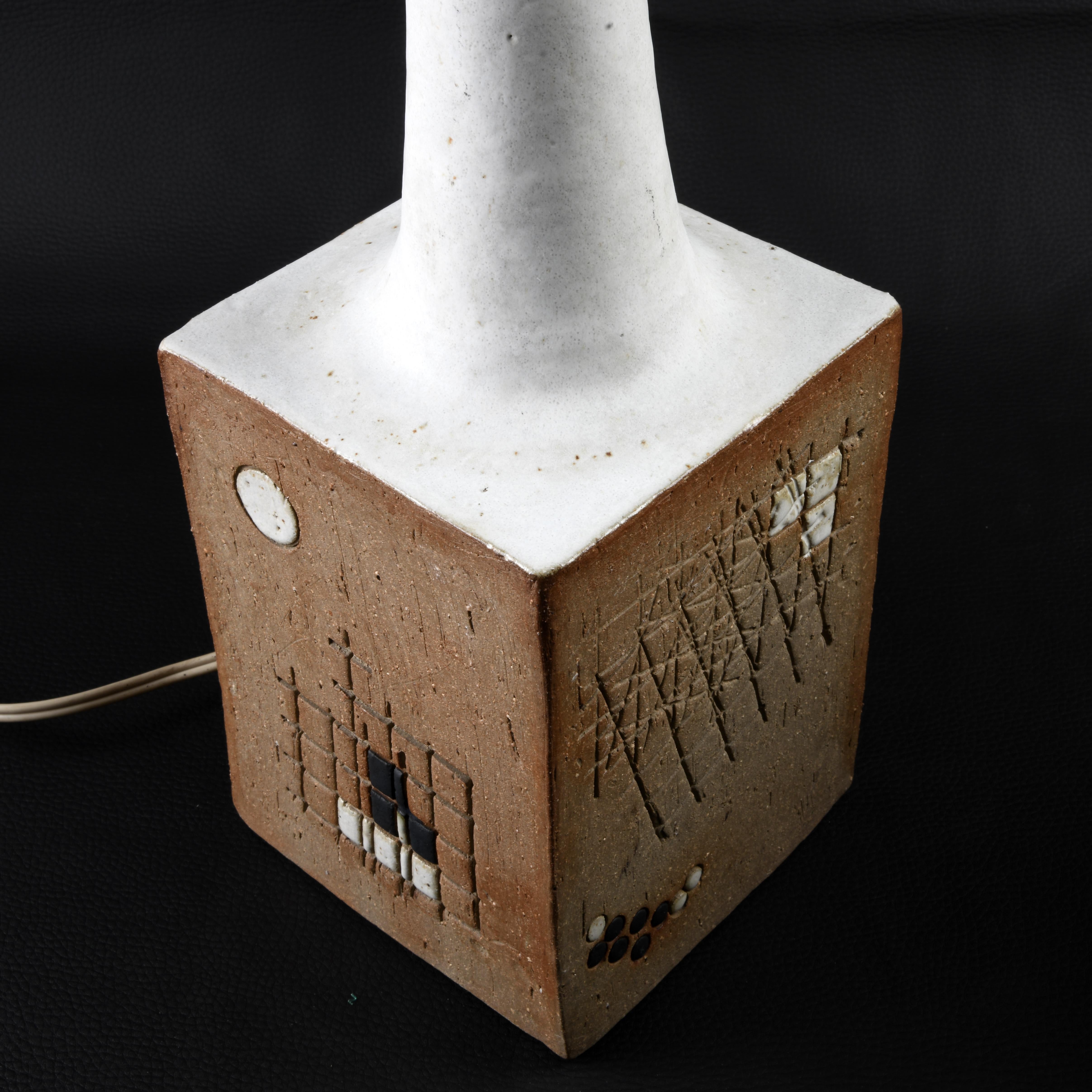Vintage Danish Ceramic Lamp by Mette Løkke Stiil with Axella in Tne 1970s In Good Condition In SAINT-YRIEIX-SUR-CHARENTE, FR